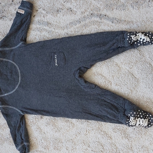 Juddlies Breathe-Eze Sleeper Charcoal Grey Fleck - 6-12 Months - Picture 4 of 4